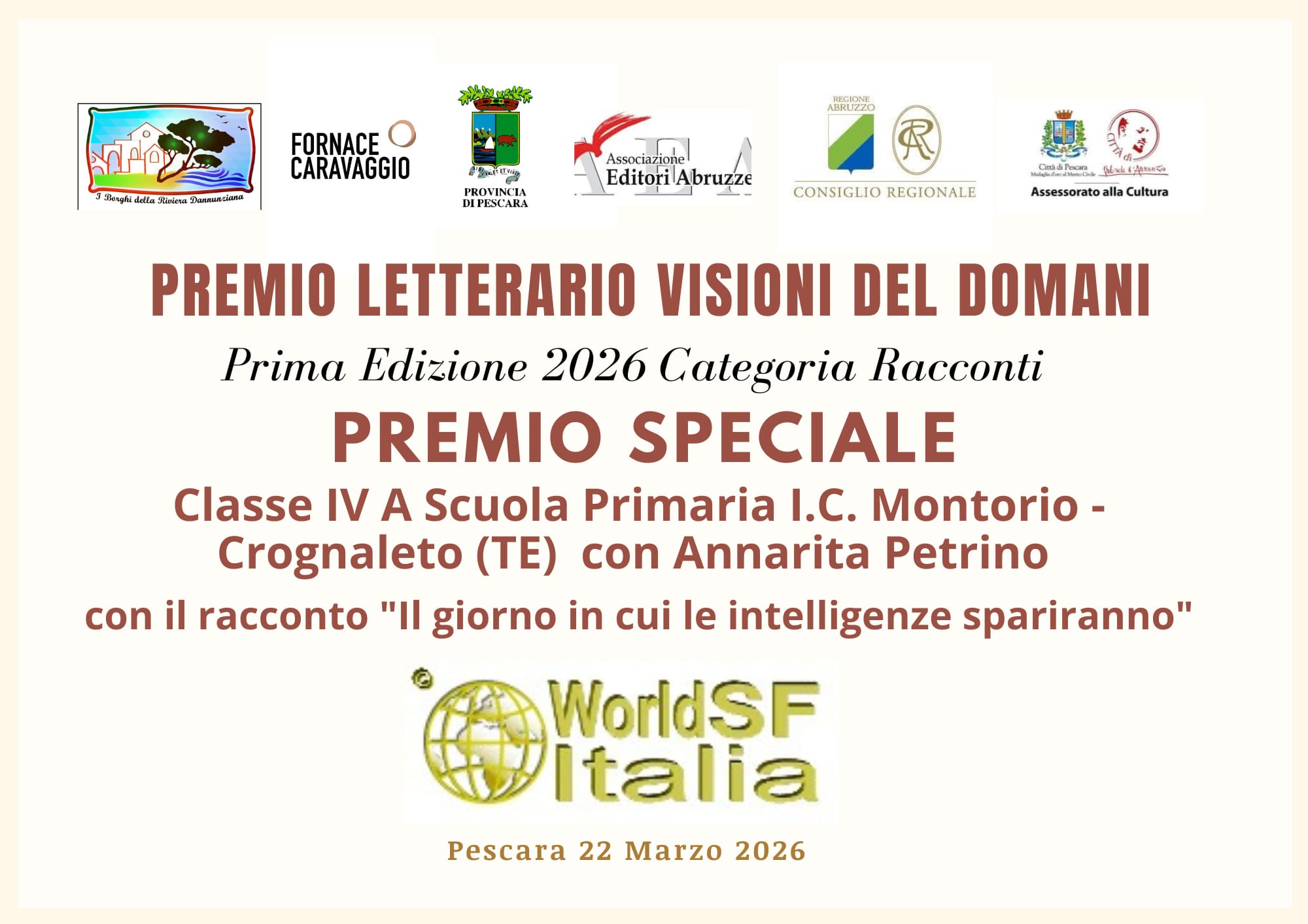 Premio speciale Racconti